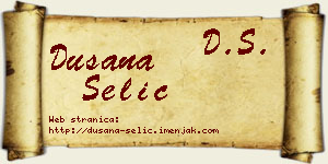 Dušana Selić vizit kartica
